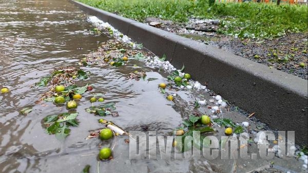 Мощна градушка с пороен дъжд помля улиците на Стара Загора (СНИМКИ)