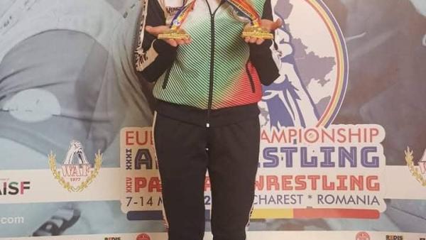 Старозагорка спечели две шампионски титли на Европейско първенство по канадска борба