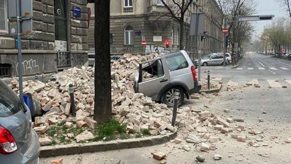 Силно земетресение в Хърватска от 5,3 по Рихтер, разрушения в Загреб (видео)