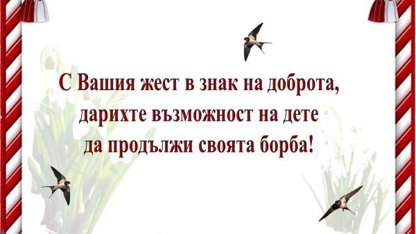 Новозагорци се обединиха в благотворителна кауза за дете от село Млекарево