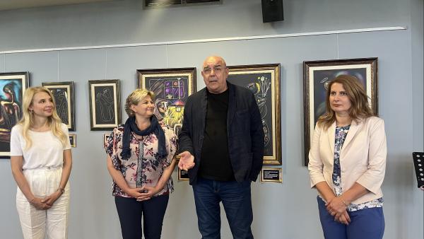 Известният актьор и директор на Сатиричния театър  Калин Сърменов откри своя изложба в Стара Загора