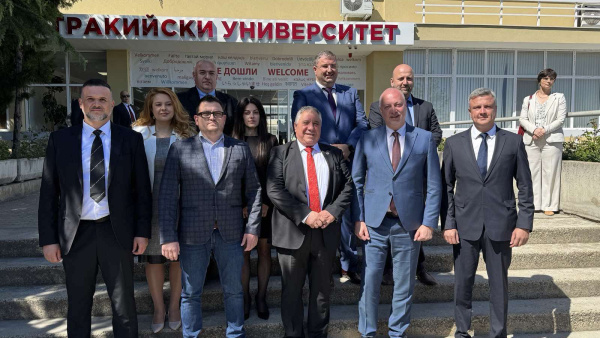 Зам.-кметът Радостин Танев участва в посрещането на председателя на Европейския съвет Антониу Коща