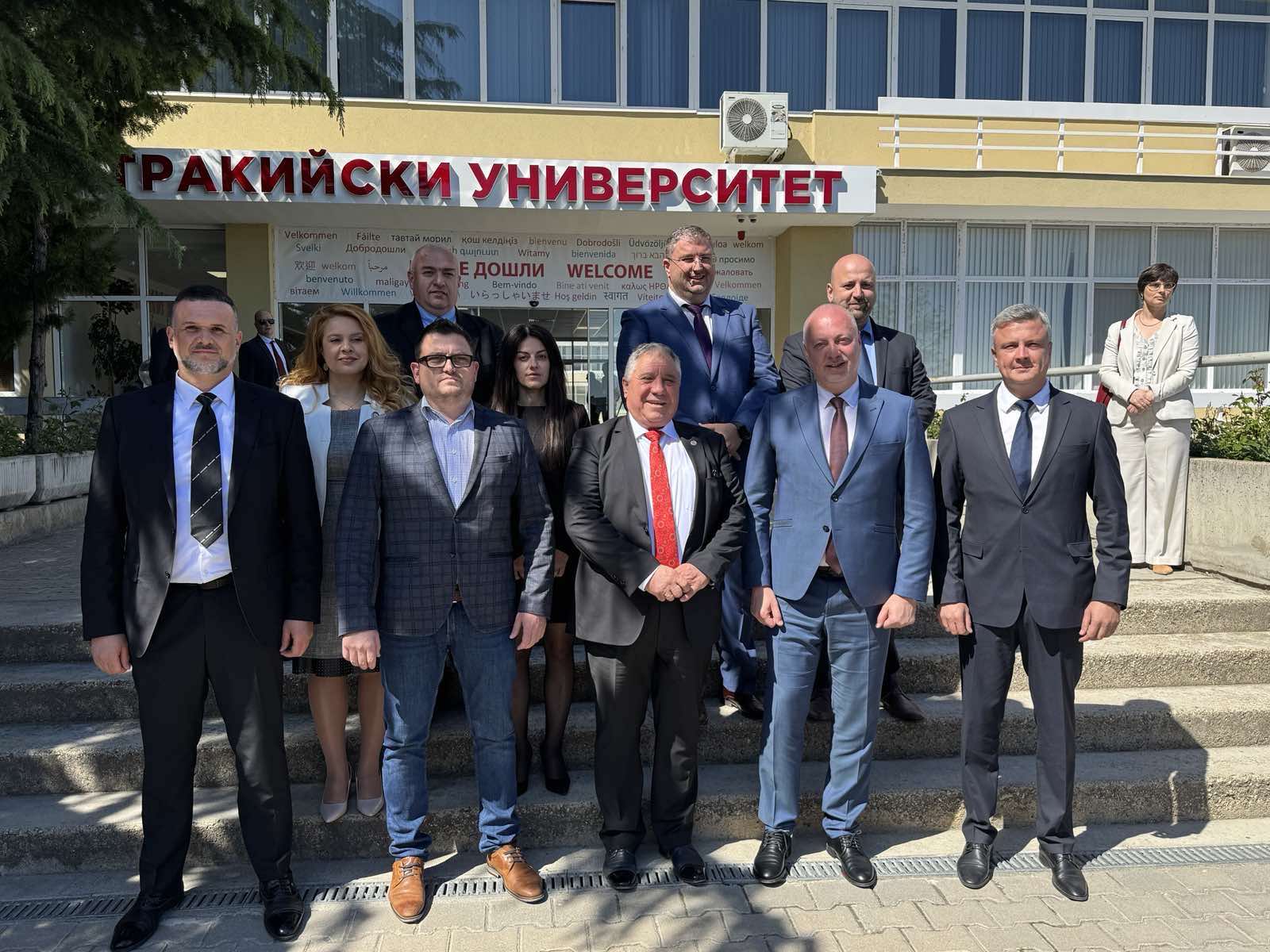 Зам.-кметът Радостин Танев участва в посрещането на председателя на Европейския съвет Антониу Коща