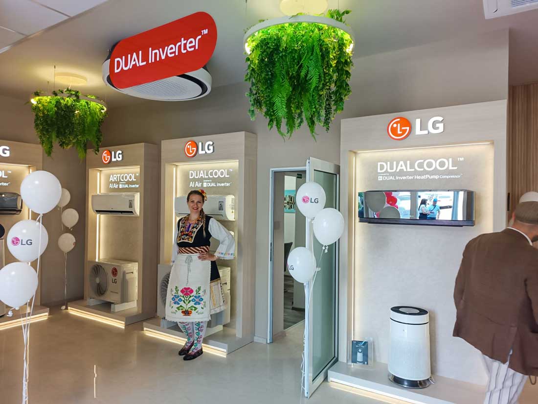 В Стара Загора отвори вторият ексклузивен магазин на LG за климатична техника и термопомпи