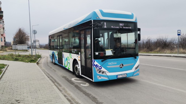 Автобусният транспорт в община Казанлък с рекорд от над 3 млн. пътници след въвеждането на електобусите
