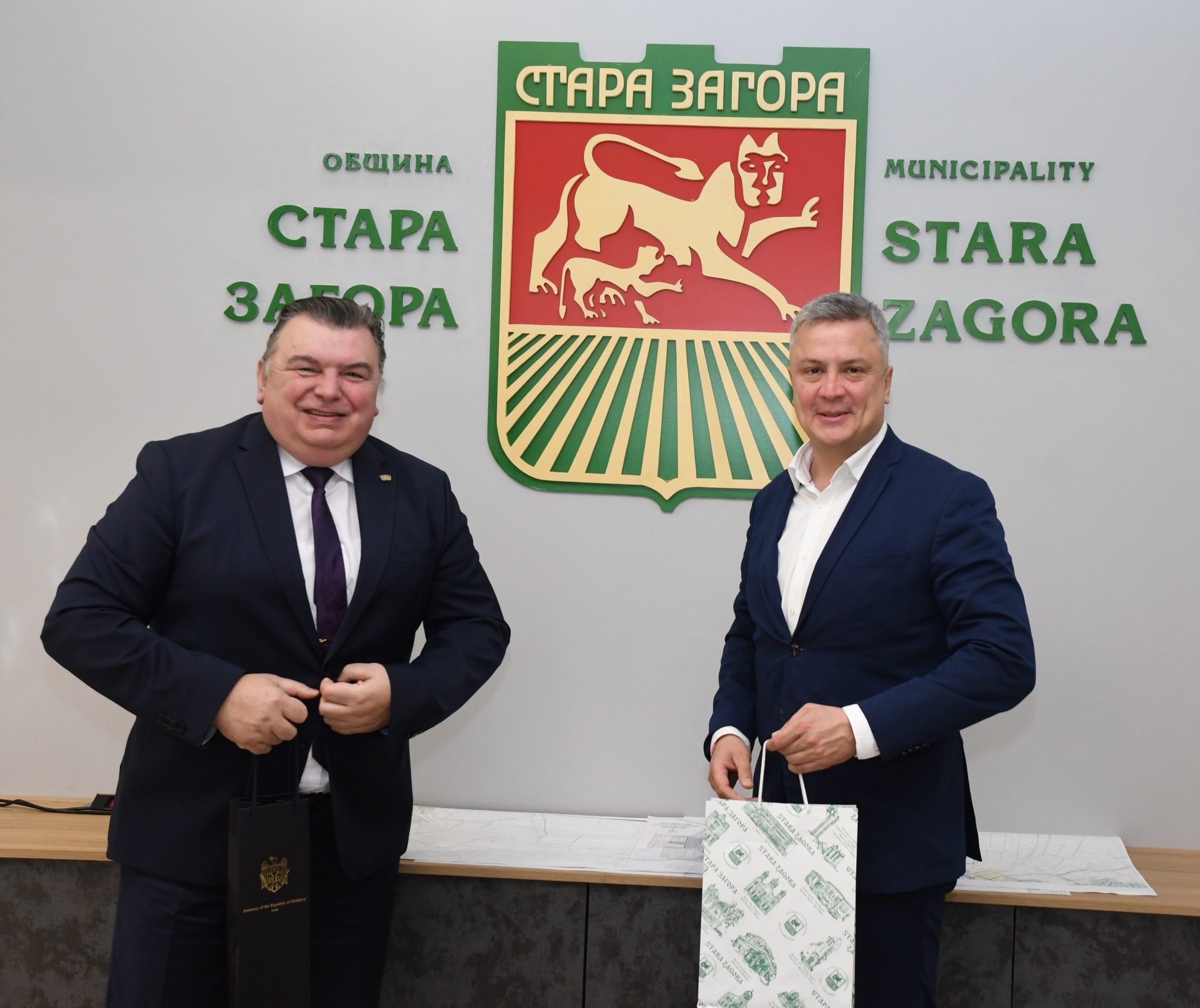 Заместник-кметът на Стара Загора Радостин Танев посрещна посланика на Молдова у нас Н. Пр. Емил Жакота