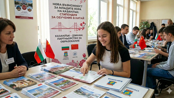 Нова възмажност за младите хора в Казанлък: стипендия за обучение в Китай