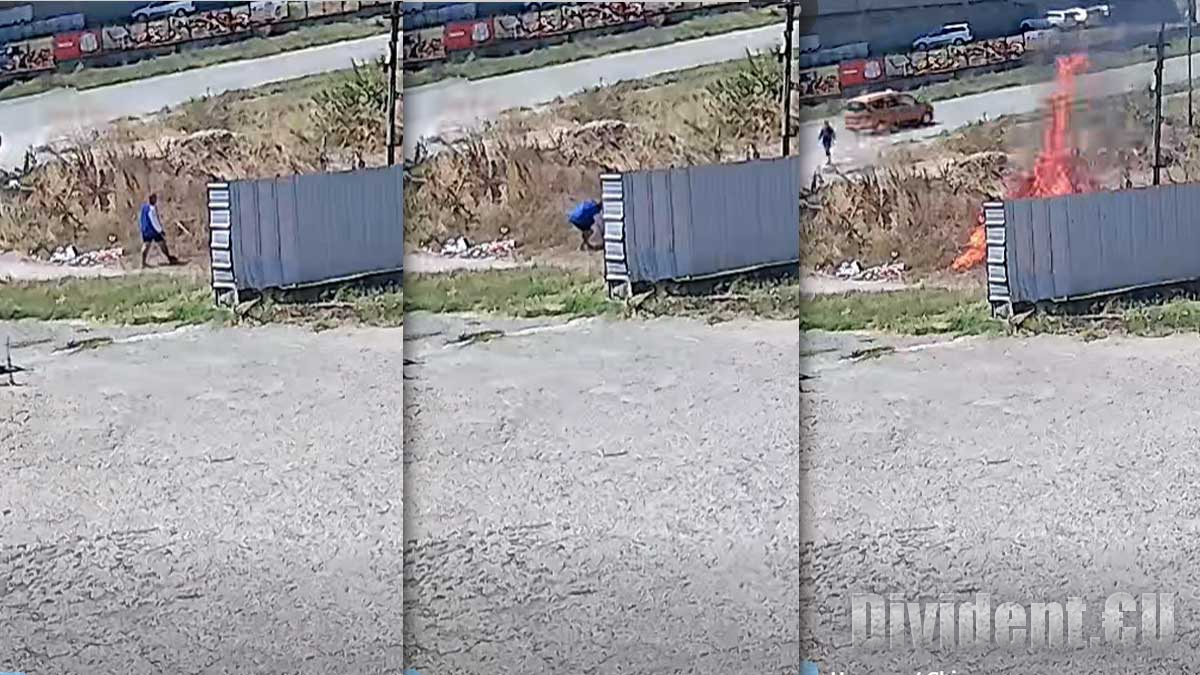 Камера засне подпалвач на пожар в Чирпан, полицията го издирва (ВИДЕО)