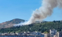 Пламна гората над кв.  Лозенец  в Стара Загора, три пожарни екипа гасят