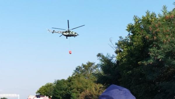 Локализиран е пожарът, пламнал до военния полигон в Казанлък