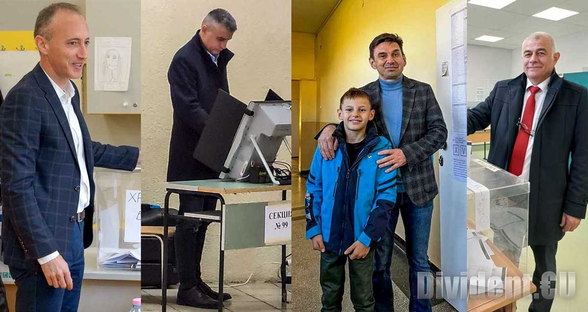 Водачи на кандидат-депутатски листи гласуваха хартиено или машинно в Стара Загора